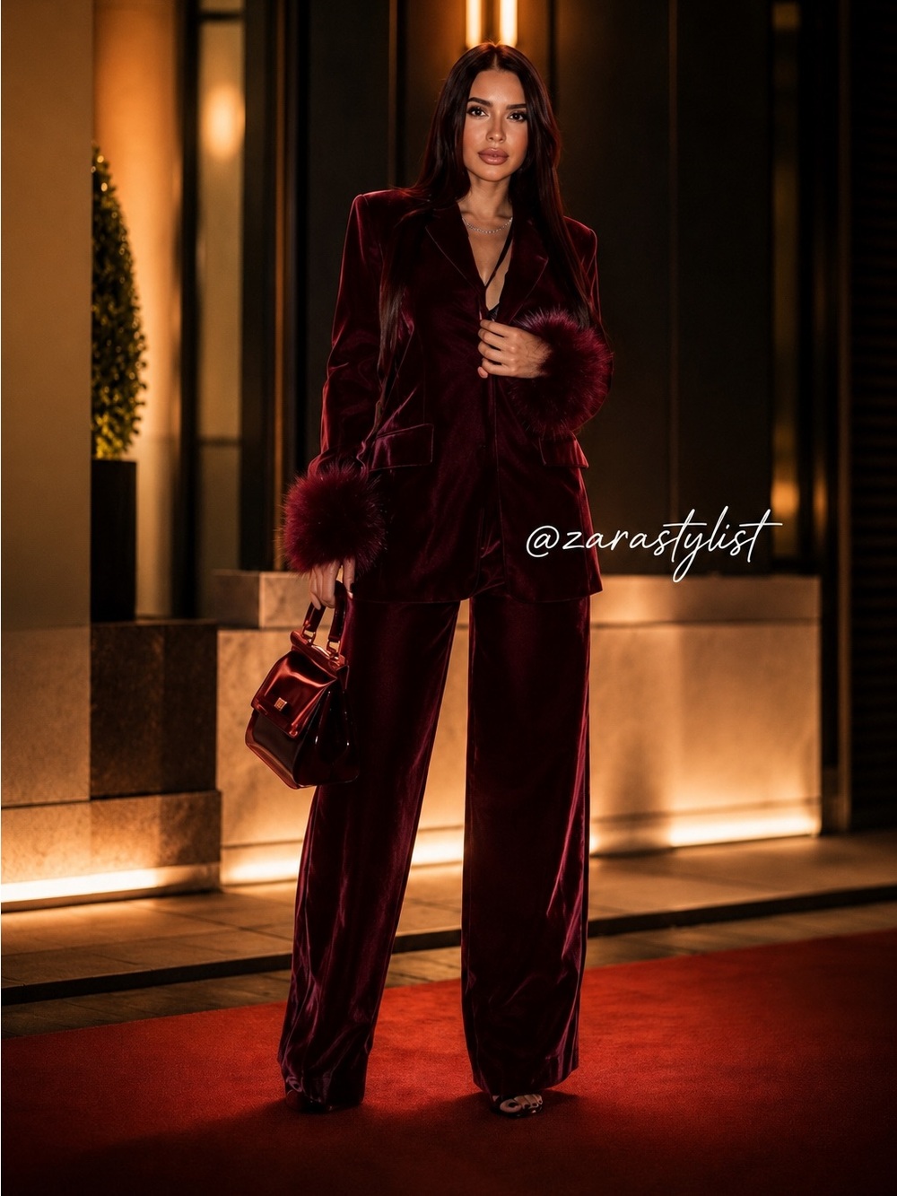 VIRAL NEW ZARA LUXURY NIGHT OUT VELVET PANTS SIZE S and L 
🚨NO DISCOUNT